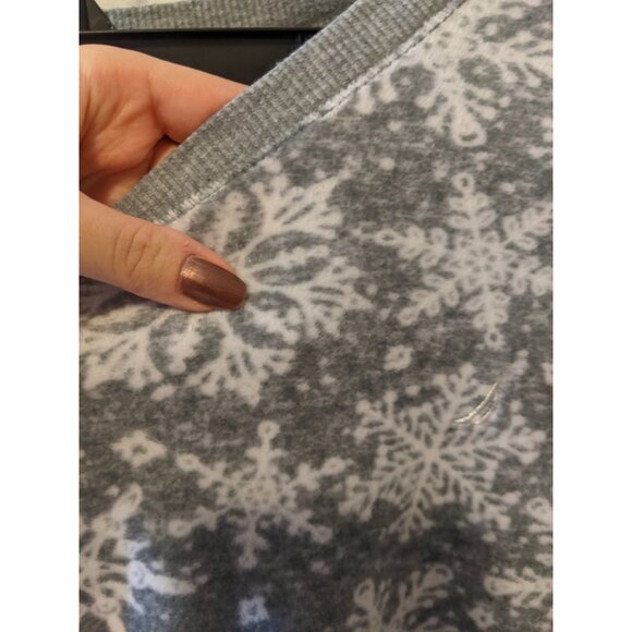 Womens Nautica Fleece Pajama Set Snowflake Print Winter Loungewear Comfy Soft M - Picture 4 of 12
